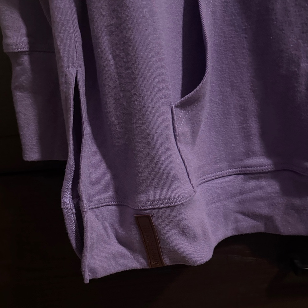 Ampersand Avenue Tunic length Purple Hoodie - Picture 3 of 5